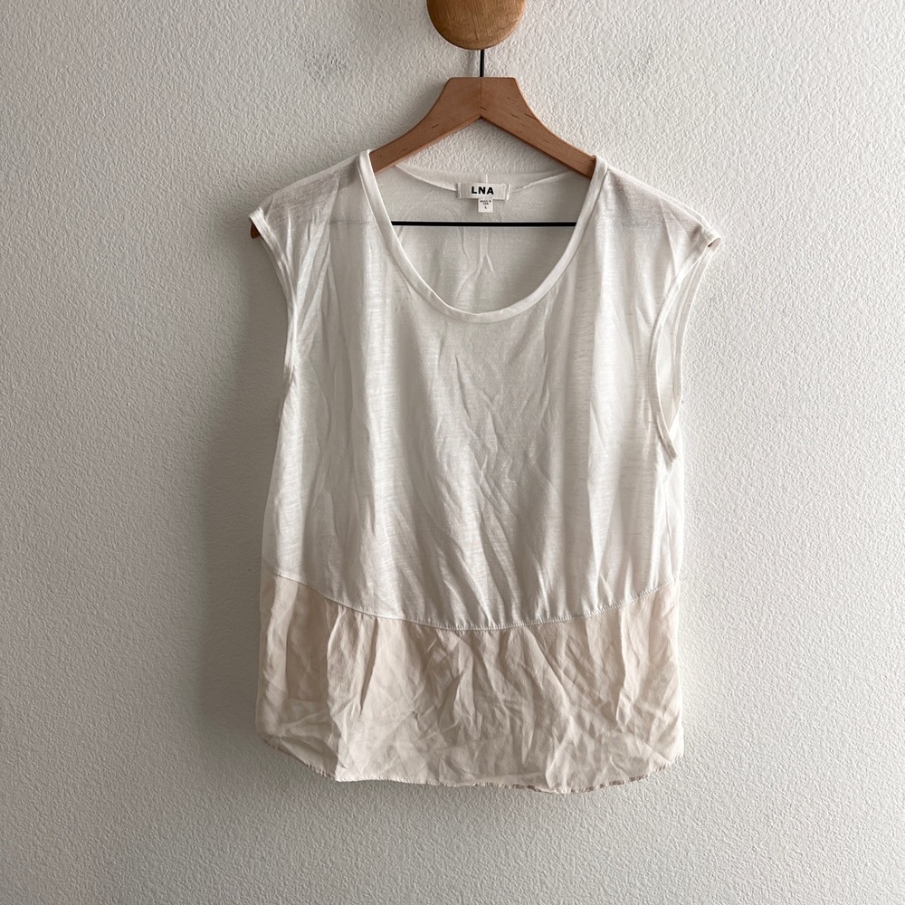 LNA Silk Panel Tank Top